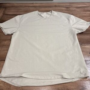 BYLT Drop Cut Lux Shirt Men's 2XL GrayShort Sleeve V-Neck Workout Gym